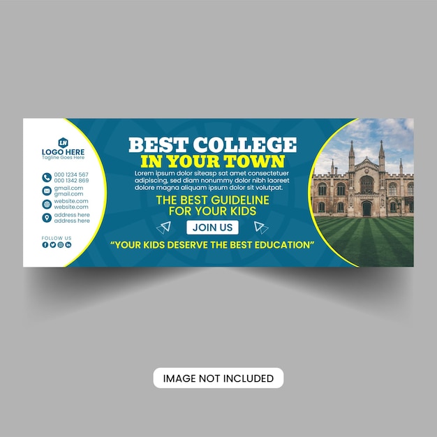 College Facebook Cover Photo Design