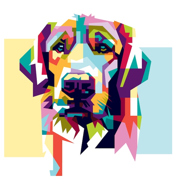 Vector collorfull hond