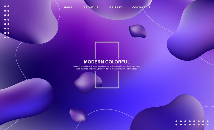 Vector coloful abstract modern fluid liquid background