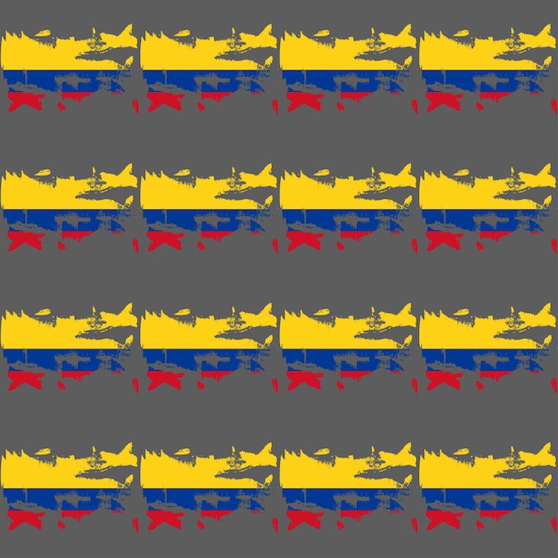 콜롬비아 국기 패턴 8