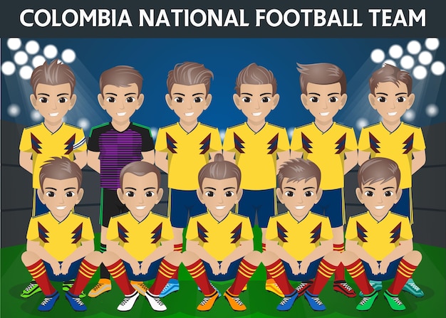 Squadra nazionale di calcio della colombia per il torneo internazionale