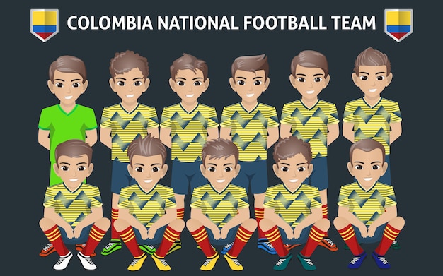 Vector colombia national football team