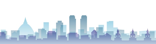 Vector colombo transparent layers gradient landmarks skyline