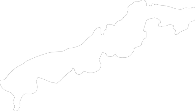 Vector colon panama outline map