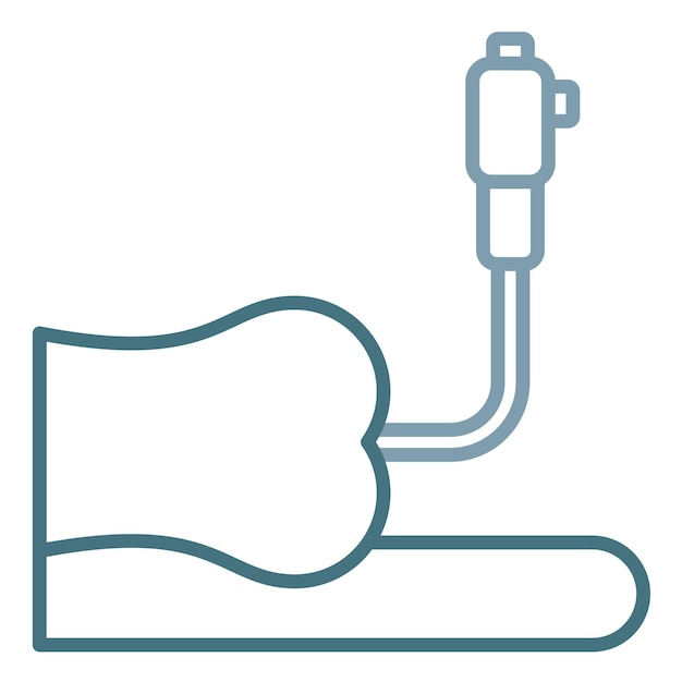 Vector colonoscopy flat illustration