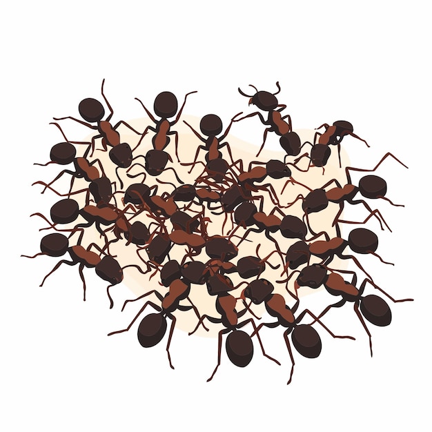 Vector colony of ants 2