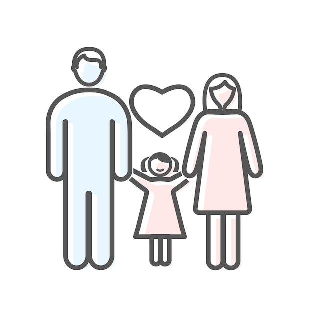 Color adoption family icon