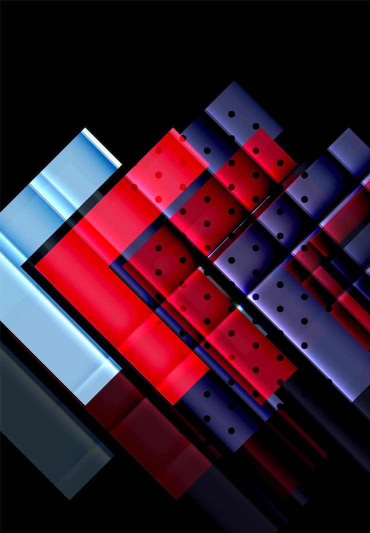 Vector color arrows on black background vector illustration