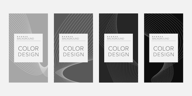 Vector color background banner vector design template