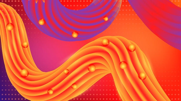 Color background fluid poster flow wave