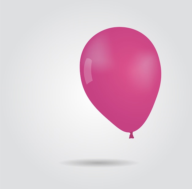 Color balloon with shadow Vector