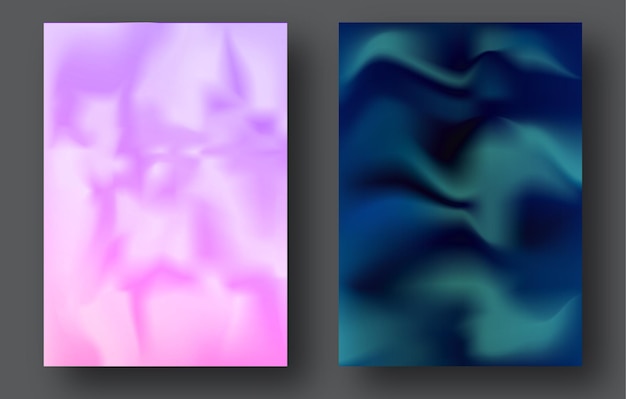 Color blur Colorful gradient A set of layouts with a colored background for paintings interiors decorations and creative design posters posters covers and creative ideas