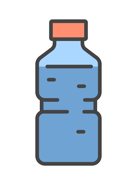 Color bottle with water icon