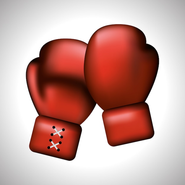 Vector color boxing gloves icon