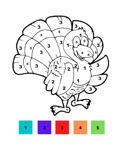 Раскраски по номерам день благодарения раскраски по номерам на день благодарения для детей