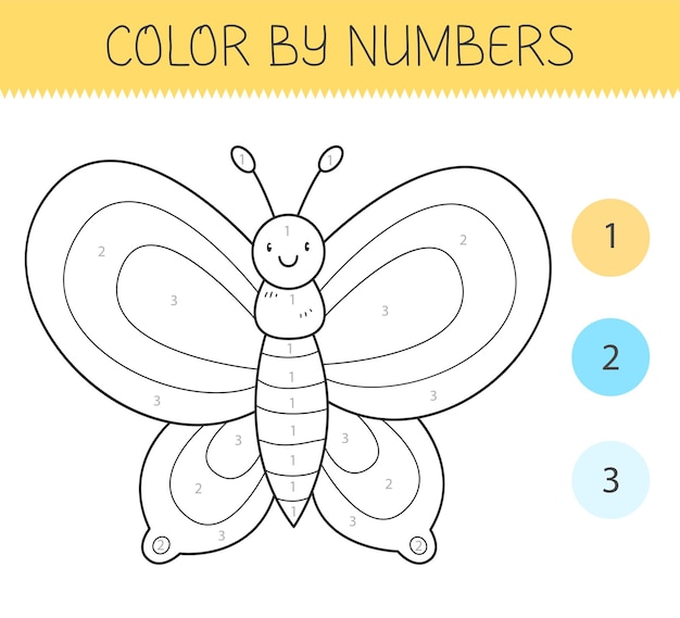 Butterflies Color by Number Coloring Book for Kids: Butterflies Paint by  Number Pages Book for Children - Butterflies Paint by Numbers for Girls  Relax (Paperback)