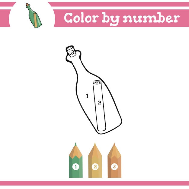 미취학 아동을 위한 숫자로 색칠하기 페이지는 유치원과 학교에서 숫자를 배웁니다.