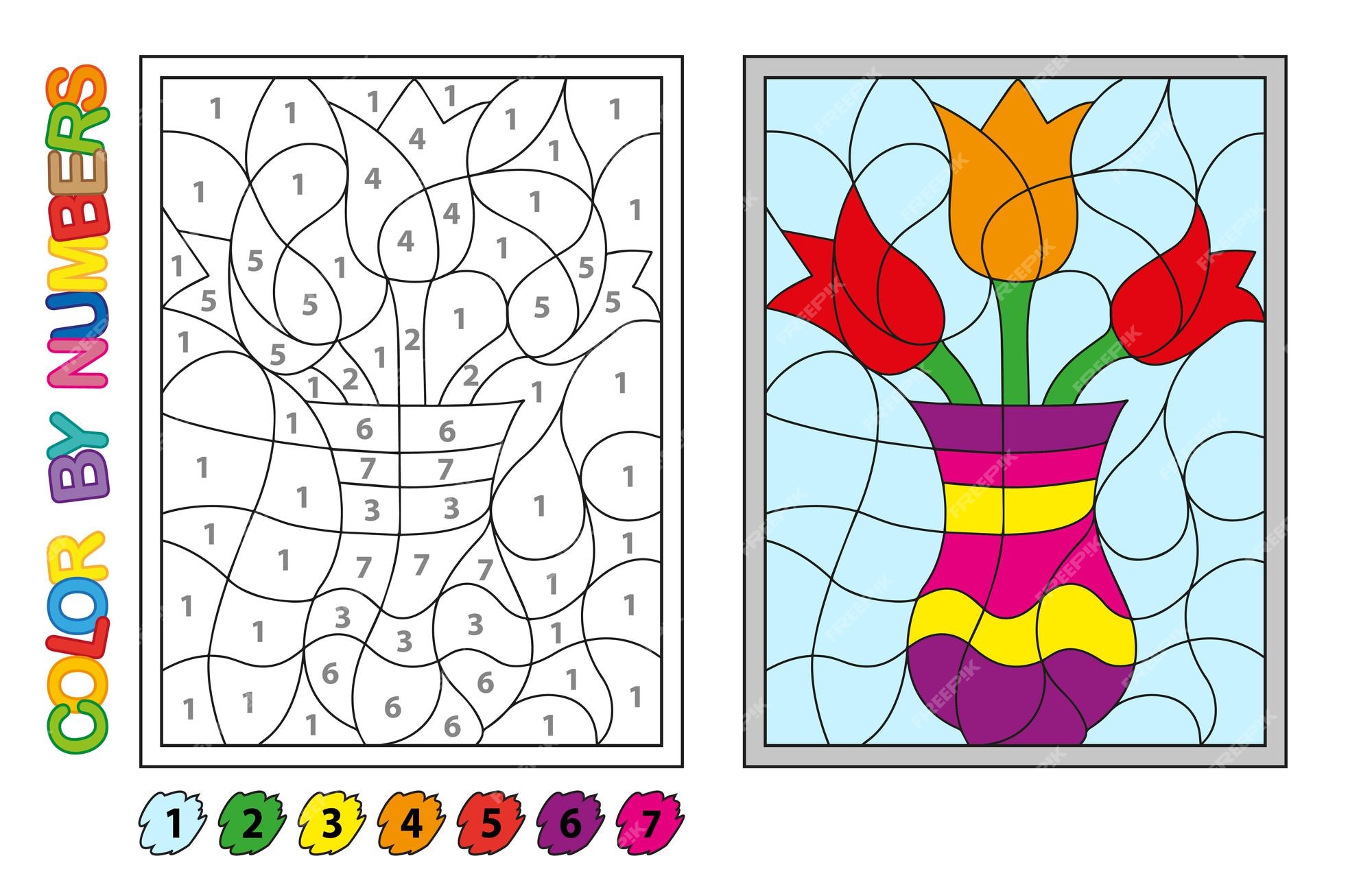 Online Puzzle Games for 3, 4, 5 year old kids: Flower