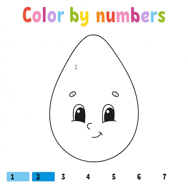 Color by numbers. 