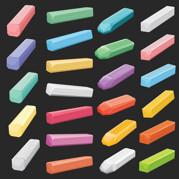 Color chalk pastel sticks