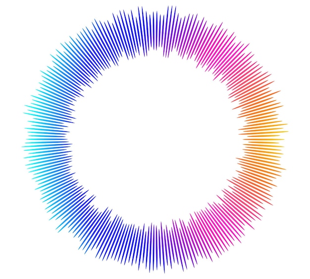 Color circle equalizer isolated music player01