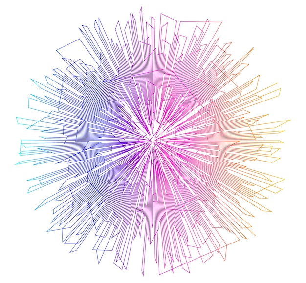 Color circle equalizer isolated music