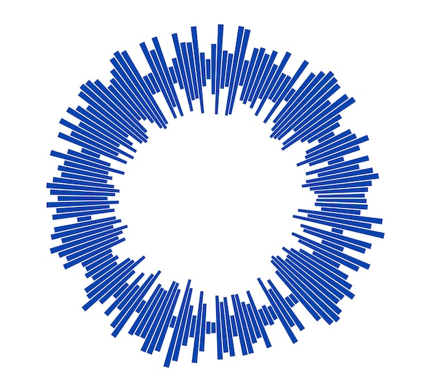 Вектор Эквалайзер цветового круга на белом фоне03