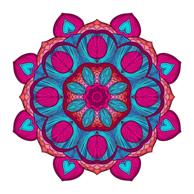 Color circular pattern. Round kaleidoscope