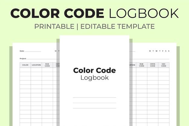 Color code logbook