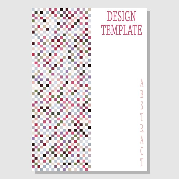 벡터 기하학적 모양의 색상 구성 제목 페이지 디자인을 위한 창의적인 아이디어를 위한 템플릿