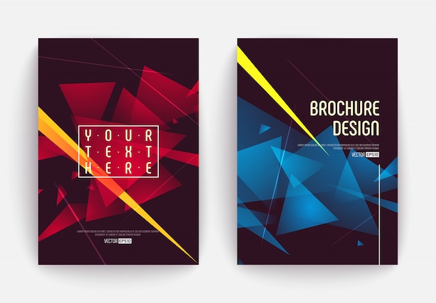 Vector color covers set.