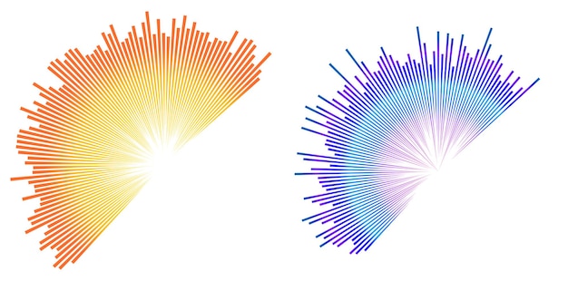 ベクトル 白い背景に分離されたカラー イコライザー ベクトル イラスト パルス音楽プレーヤー オーディオ ウェーブ ロゴ ベクター デザイン要素 サウンド ウェーブ テンプレート可視化信号のポスター イラスト eps 10