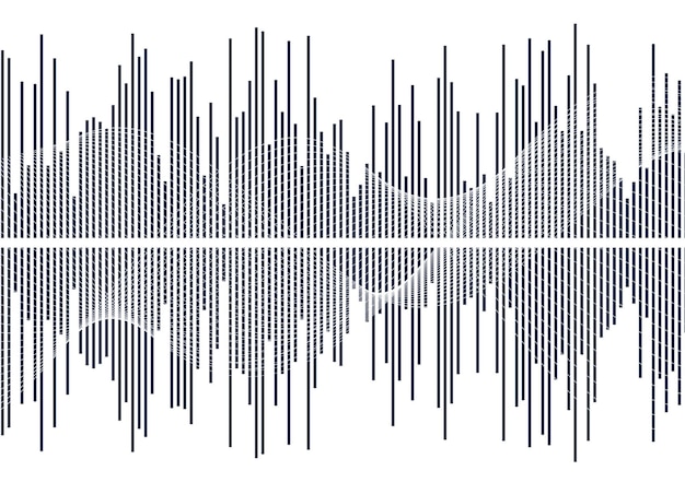 ベクトル 白い背景で隔離の色イコライザー ベクトル イラスト パルス音楽プレーヤー オーディオ波ロゴ ベクター デザイン要素ポスター