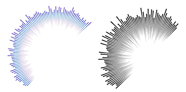 Color equalizer isolated on white background Vector illustration Pulse music player Audio wave logo Vector design element Poster of the sound wave template visualization signal Illustration eps 10