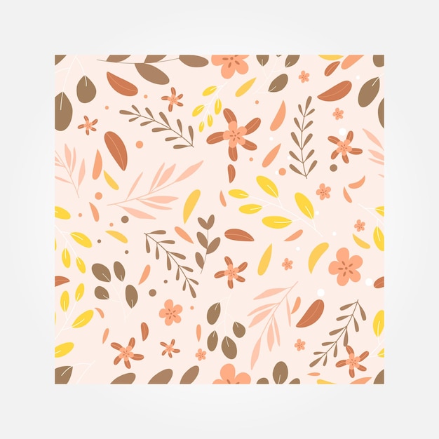 Color floral ornament vector design pattern