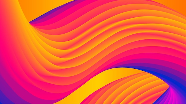 Vector color fluid background