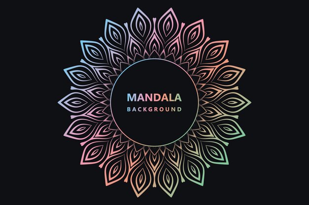 Vector color full mandala design premium vector