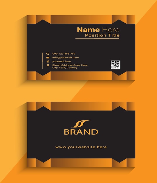 color full modern creative business card design template