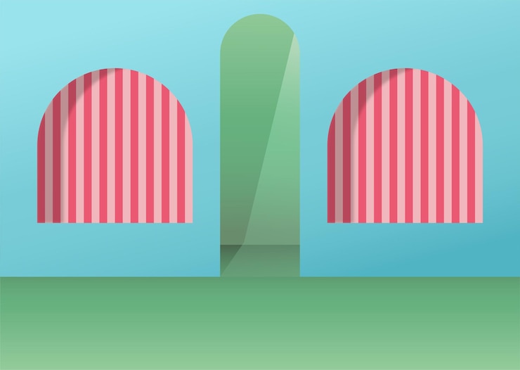 Vector color full papper cut background social media banner template design