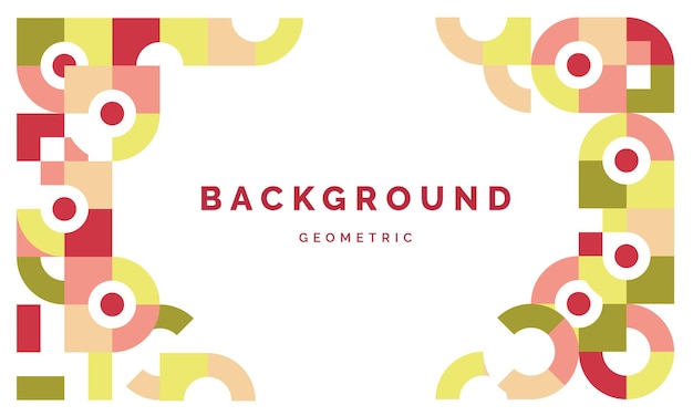 Color Geometric Pattern Background Vector