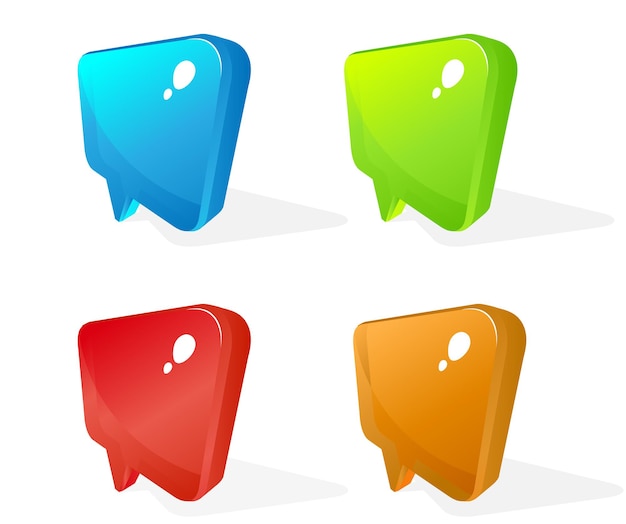 Color glass pointer icons