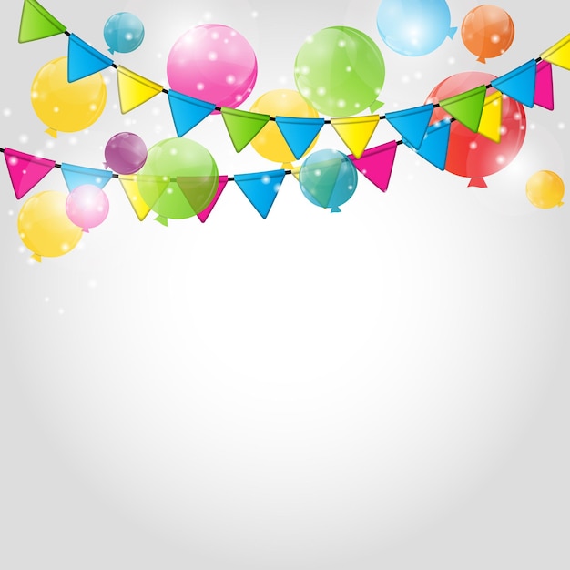 Color glossy balloons background vector illustration. eps10