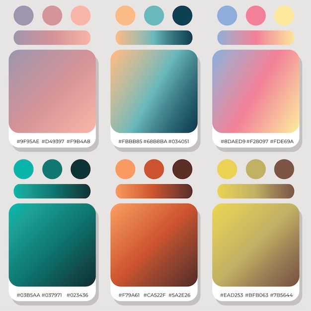 Vector color gradation