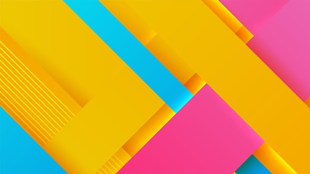 Color gradient backgrounds abstract geometric square patterns vector trendy line design Simple minimal elements in line color gradient modern pattern background