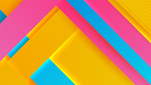 Color gradient backgrounds abstract geometric square patterns vector trendy line design Simple minimal elements in line color gradient modern pattern background