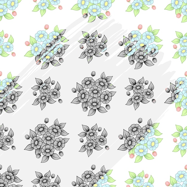 Color and gray brush wallpaper