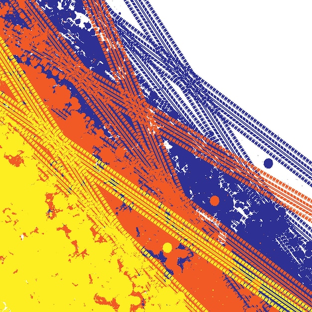 Vettore priorità bassa della pista della gomma del grunge di colore