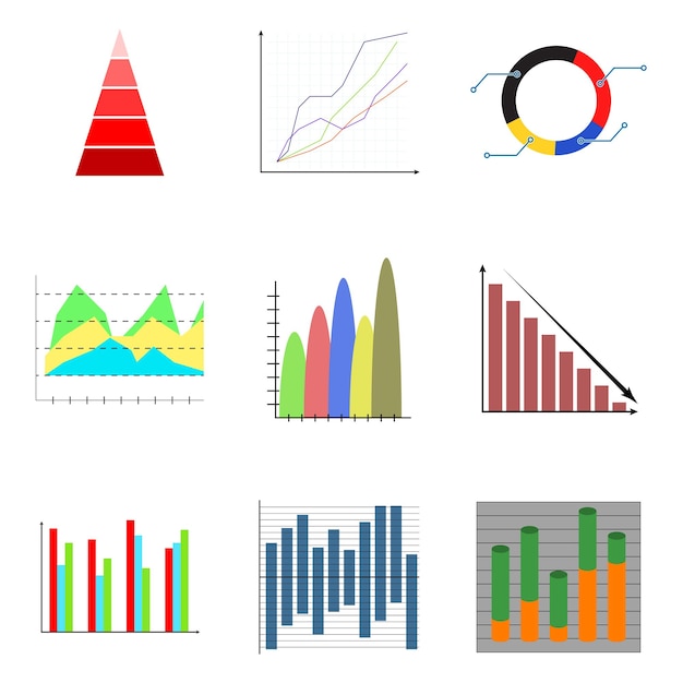 Vector color infographic set