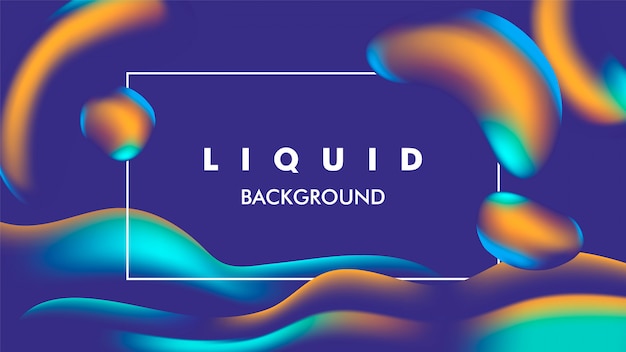 Vector color liquid   background