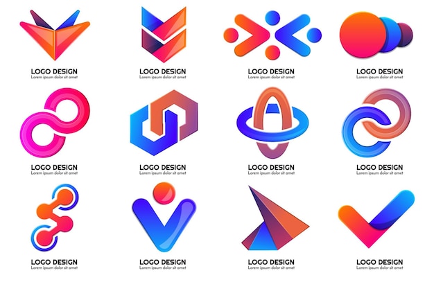 Color Modern Shape and Logos